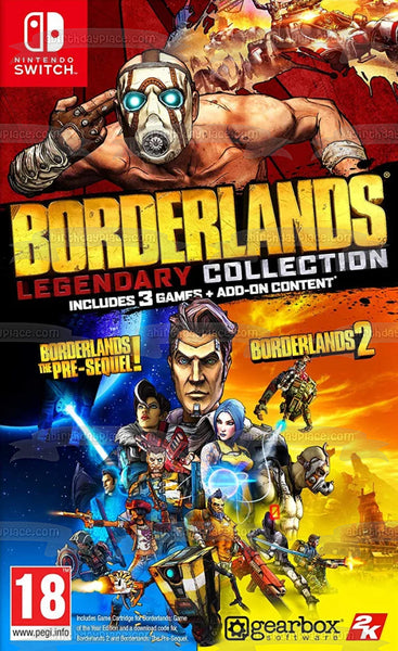 Borderlands Legendary Collection Video Game Cover Edible Cake Topper Image ABPID51954