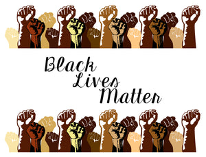 Black Lives Matter Multicultural Allies Edible Cake Topper Image Strips ABPID51975