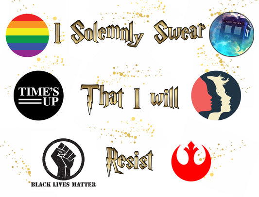 I Solemnly Swear That I Will Resist Edible Cake Topper Image Strips ABPID51982