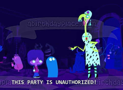 Foster's Home for Imaginary Kids This Party Is Unauthorized Edible Cake Topper Image ABPID52048