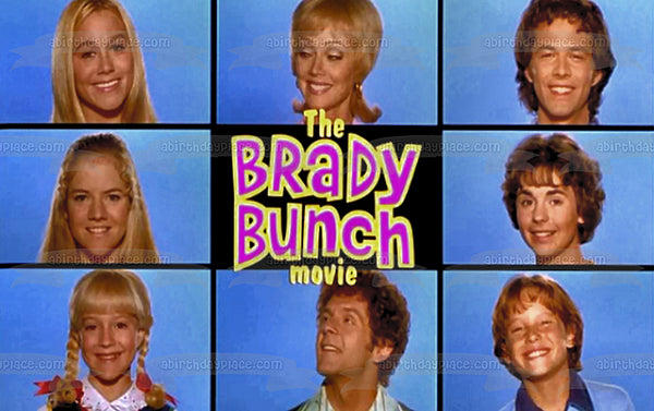 The Brady Bunch Movie Cindy Marcia Jan Carol Mike Peter Bobby Greg Edible Cake Topper Image ABPID52253