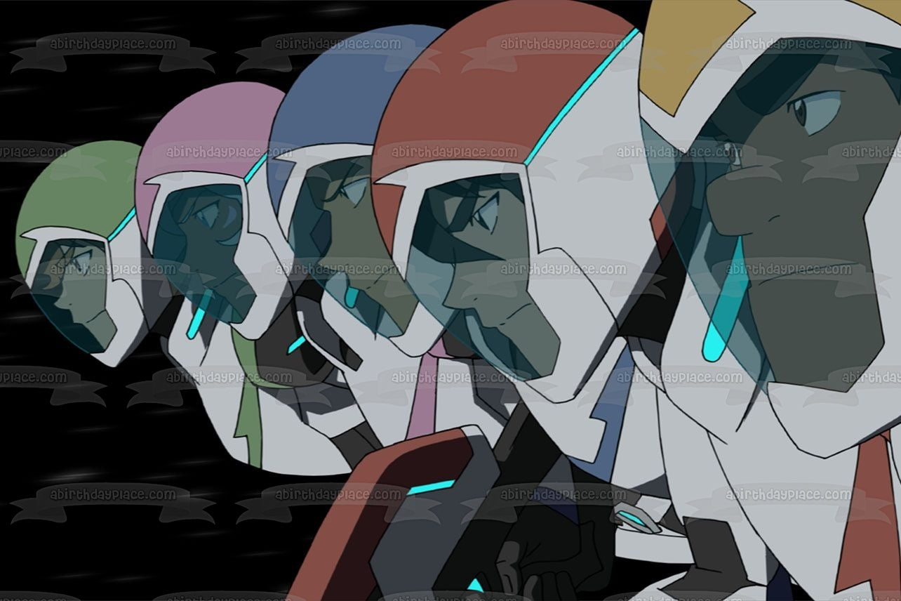 Voltron: Defensor legendario Shiro Hunk Lance Keith Pidge Imagen comestible para decoración de tarta ABPID52266 