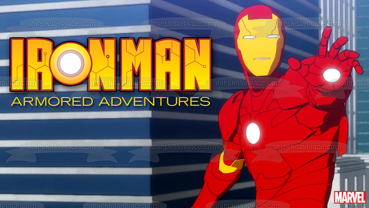 Imagen de decoración comestible para tarta Iron Man: Aventuras blindadas ABPID52421 