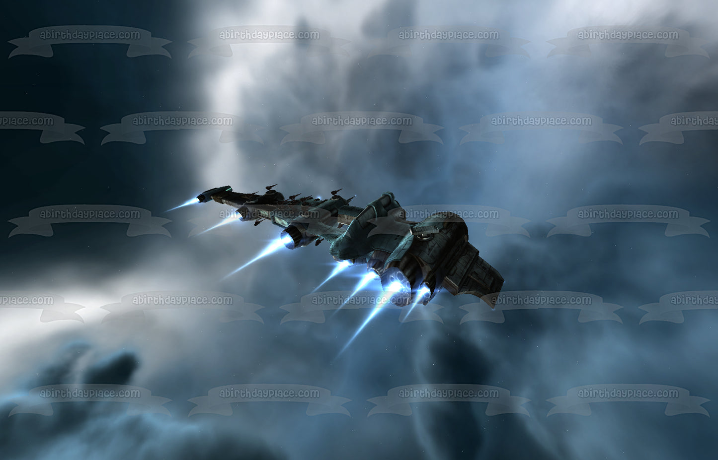 Spacecraft Edible Cake Topper Image ABPID52567