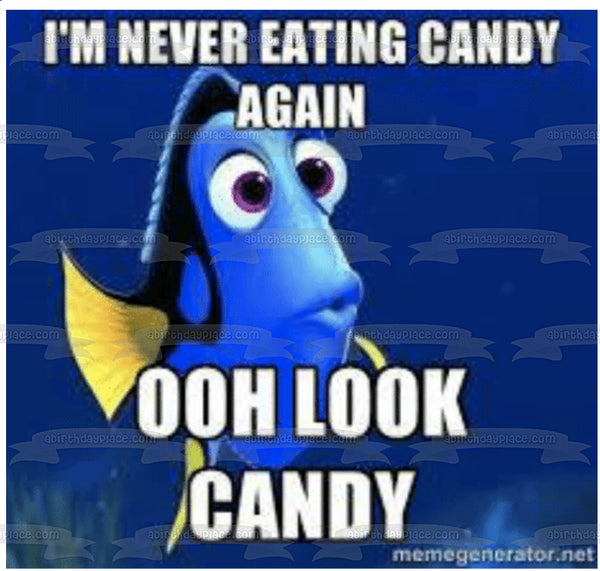 Finding Nemo Halloween Meme Dory Edible Cake Topper Image ABPID52771