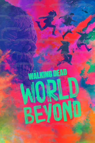 The Walking Dead World Beyond TV Show Poster Edible Cake Topper Image ABPID52816
