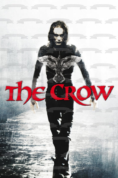 The Crow Eric Draven Brandon Lee Classic Movie Poster Edible Cake Topper Image ABPID52868