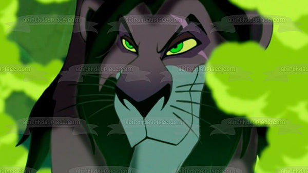 Scar The Lion King Green Smoke Disney Villain Edible Cake Topper Image ABPID52877