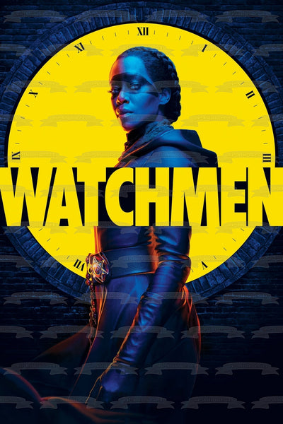 Watchmen TV Show Hbo Series Poster Sister Night Edible Cake Topper Image ABPID52881