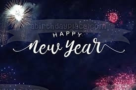 Happy New Year Fireworks Edible Cake Topper Image ABPID53136