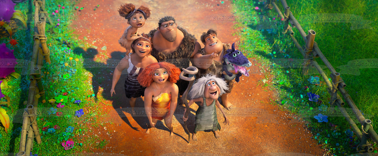 The Croods: A New Age Eep Hope Grug Thunk Ugga Sandy Gran Edible Cake Topper Image ABPID53244