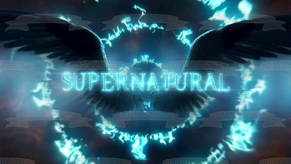 Supernatural Season 15 Logo TV Show Edible Cake Topper Image ABPID53270