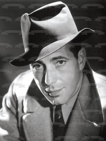 Humphrey Bogart Classic Film Actor Hollywood Edible Cake Topper Image ABPID53307