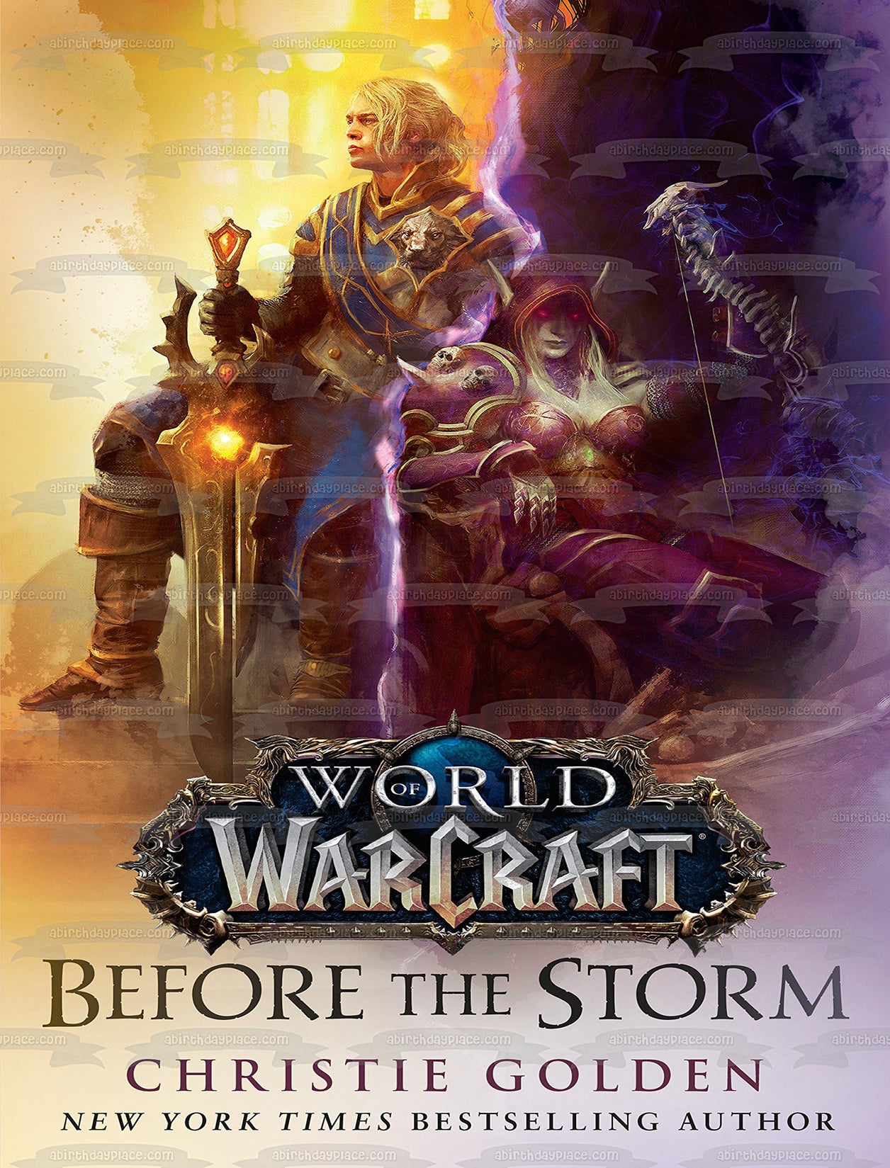Before the Storm (World of Warcraft): A Novel Book Cover Edible Cake Topper Image ABPID53397