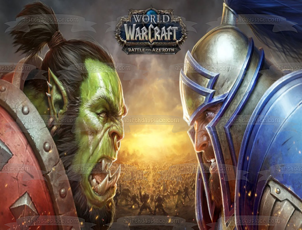 World of Warcraft Battle for Azeroth Thrall Edible Cake Topper Image ABPID53398