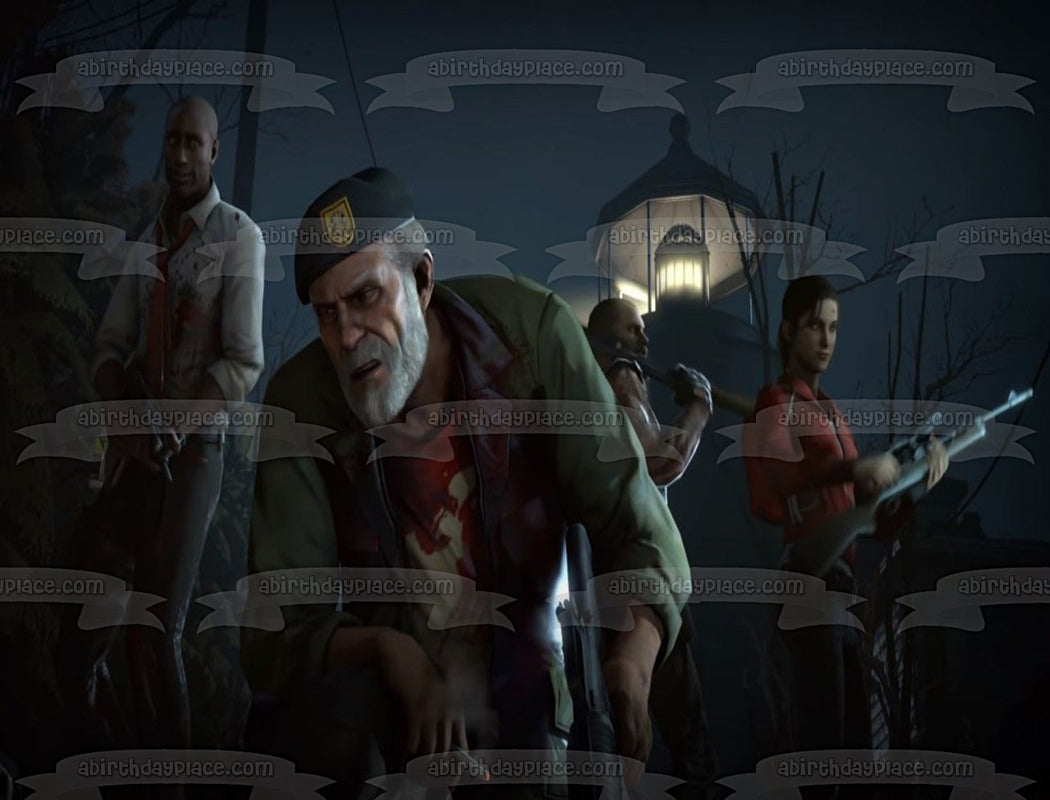 Imagen comestible para tarta de Left 4 Dead 2 Bill Coach Ellis Francis ABPID53462 