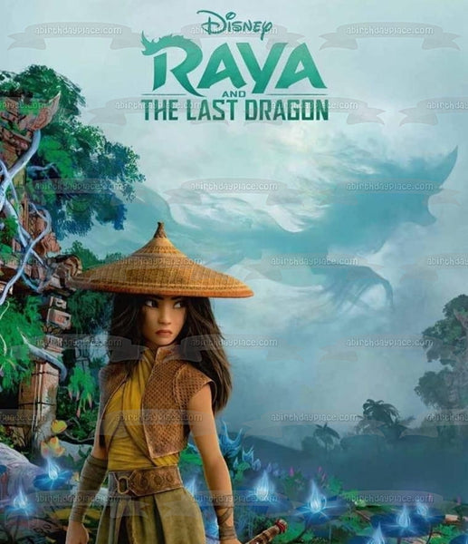 Disney Raya and the Last Dragon Movie Poster Edible Cake Topper Image ABPID53523