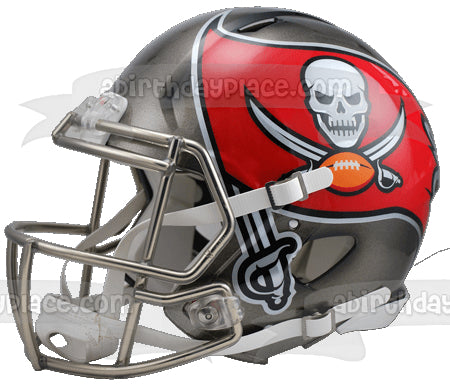 Tampa Bay Buccaneers Football Helmet Edible Cake Topper Image ABPID53614