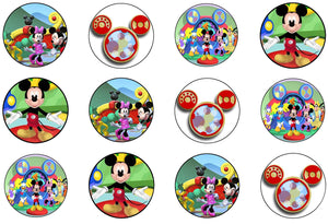 Mickey Mouse and Friends 12 Count Edible Cupcake Topper Images ABPID53616