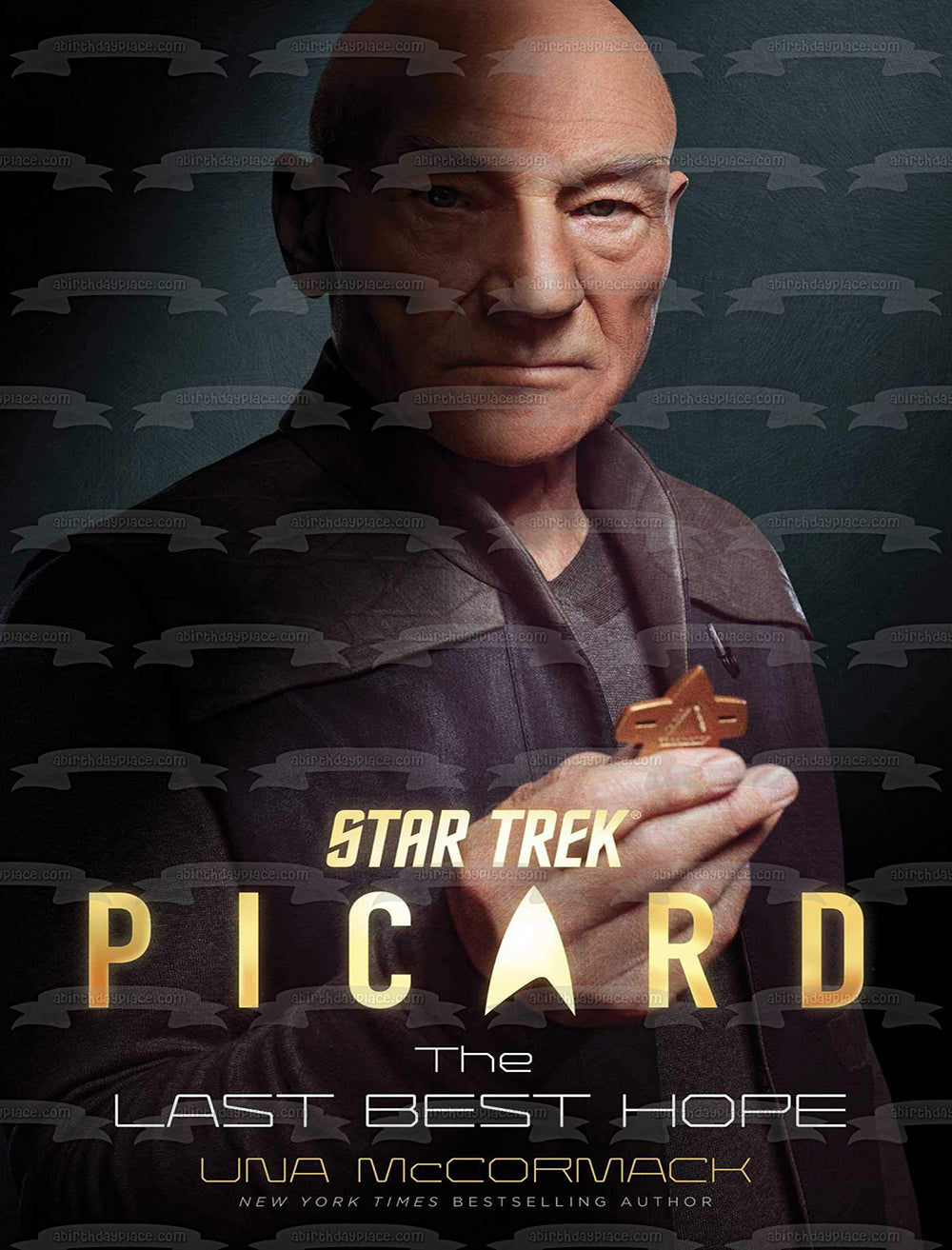 Star Trek Picard the Last Best Hope Book Cover Edible Cake Topper Image ABPID53655