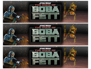 The Book of Boba Fett Star Wars Mandalorian Bounty Hunter Strips Edible Cake Topper Image Strips ABPID53706