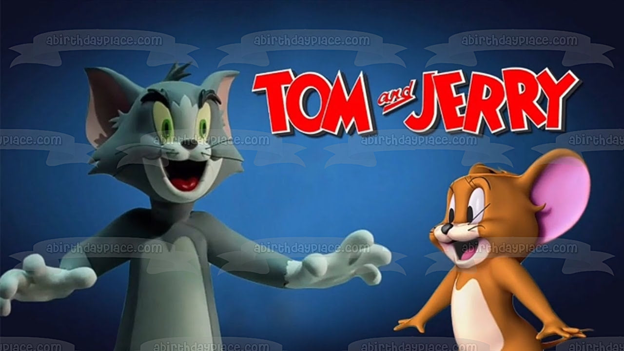 Imagen comestible para decoración de tarta de la película Tom y Jerry ABPID53940 