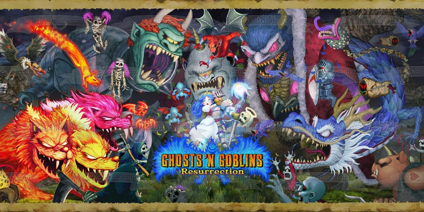 Ghosts N' Goblins Resurrection Princess Arthur Edible Cake Topper Image ABPID53977