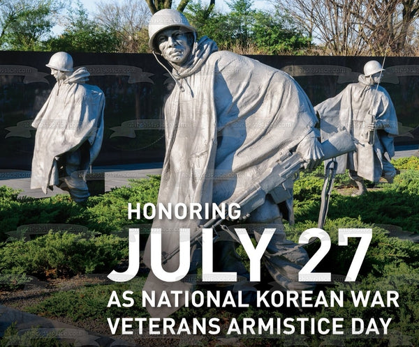 National Korean War Veterans Armistice Day Edible Cake Topper Image ABPID54144