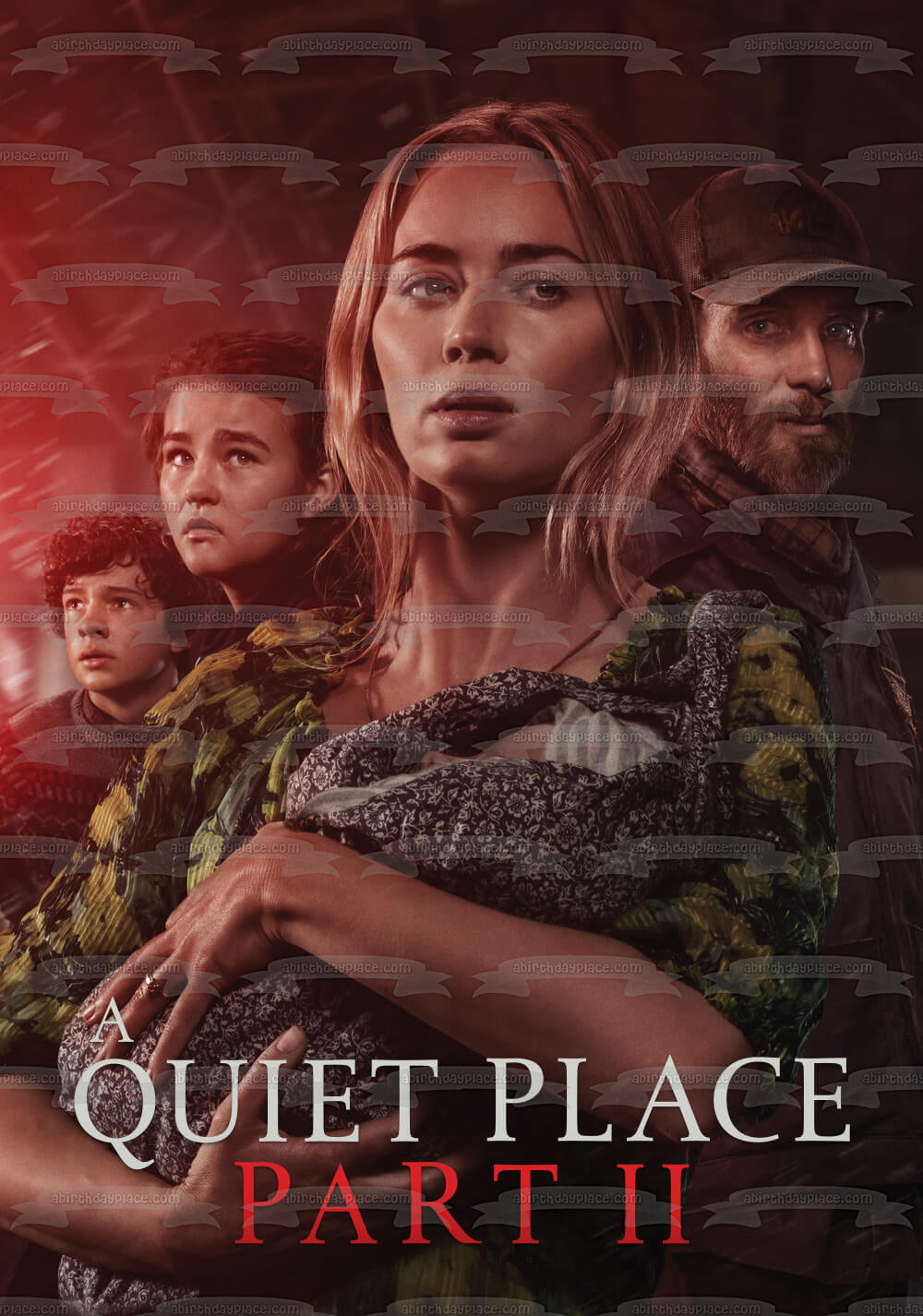 A Quiet Place Part II Evelyn the Baby Regan Marcus Emmet Edible Cake Topper Image ABPID54482