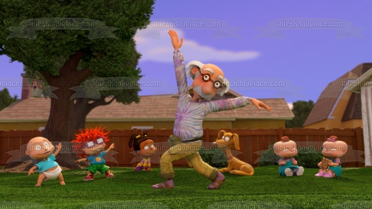 Rugrats Animated Series Tommy Chuckie Phil Lil Susie Grandpa Edible Cake Topper Image ABPID54529