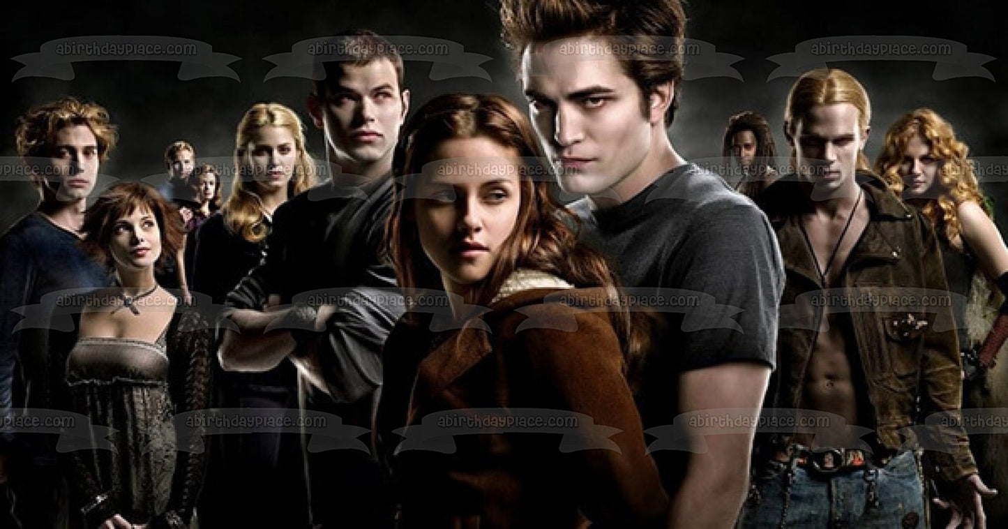Twilight Edward Bella Victoria Riley Emmet Rosalie Alice Jasper Edible Cake Topper Image ABPID54543