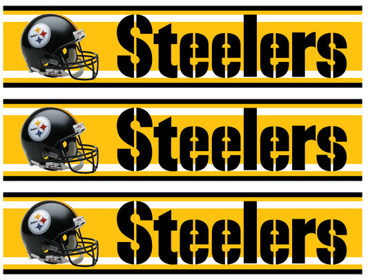 NFL Pittsburgh Steelers Logo and Helmets ABPID54645