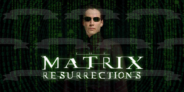 The Matrix Resurrections Neo Edible Cake Topper Image ABPID54726