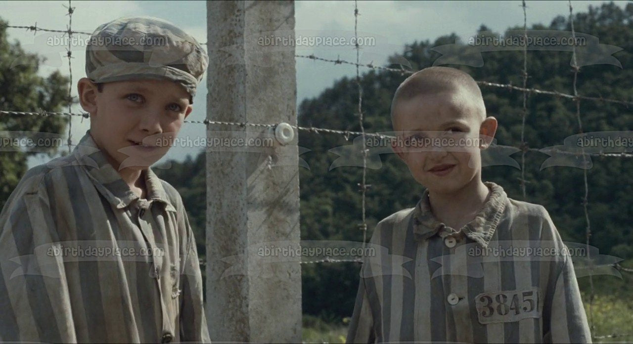 Adorno comestible para tarta El niño con el pijama de rayas Bruno Shmuel Imagen ABPID55049 