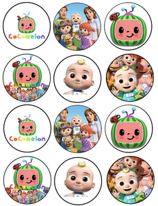 Cocomelon JJ and Family Edible Cupcake Topper Images ABPID55088