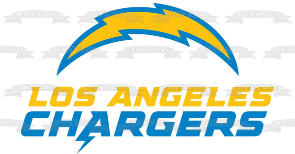 Los Angeles Chargers Logo Edible Cake Topper Image ABPID55191