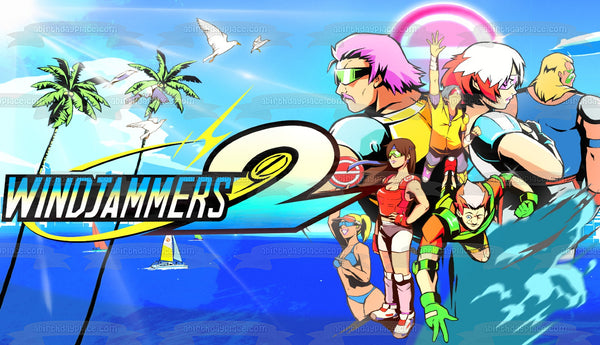 Windjammers 2 H. Max K. Wessel S. Delys L. Biaggi Edible Cake Topper Image ABPID55468