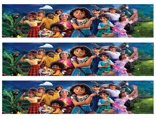 Disney Encanto Louisa Bruno Dolores Mirabel Tiras de imágenes comestibles para decoración de tartas ABPID55553
