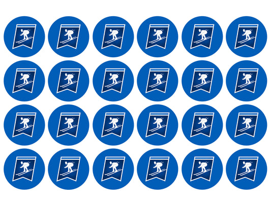 NCAA Skiing Logo Edible Cupcake Topper Images ABPID55738