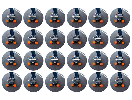 Skateboarding Skateboard Edible Cupcake Topper Images ABPID55744