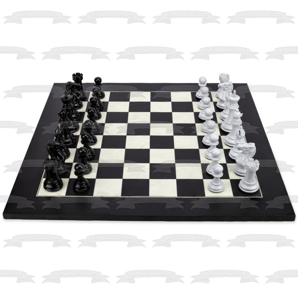 Chess Club Chess Board Board Game Edible Cake Topper Image ABPID55843