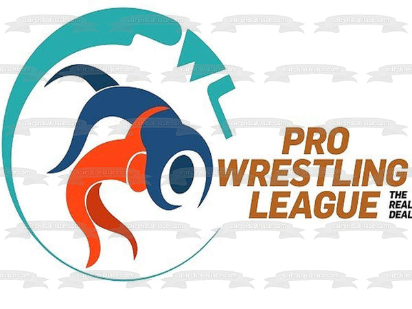 Pro Wrestling League the Real Deal Logo Edible Cake Topper Image ABPID55872