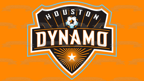 Mls Houston Dynamo FC Team Logo Edible Cake Topper Image ABPID55957