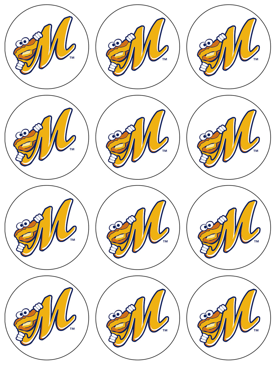 Montgomery Biscuits Minor League Baseball Logo Edible Cupcake Topper I A Birthday Place