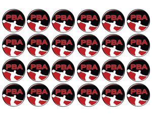 Pba Professional Bowling Association Logo Edible Cupcake Topper Images ABPID56027