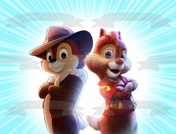 Chip N Dale Rescue Rangers Back In Action 2022 Movie Edible Cake Topper Image ABPID56292