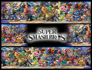 Super Smash Brothers Assorted Characters Brawl Scene Edible Cake Topper Image Strips ABPID56406