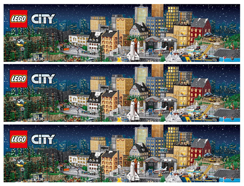 LEGO City City Scape Edible Cake Topper Image Strips ABPID56438