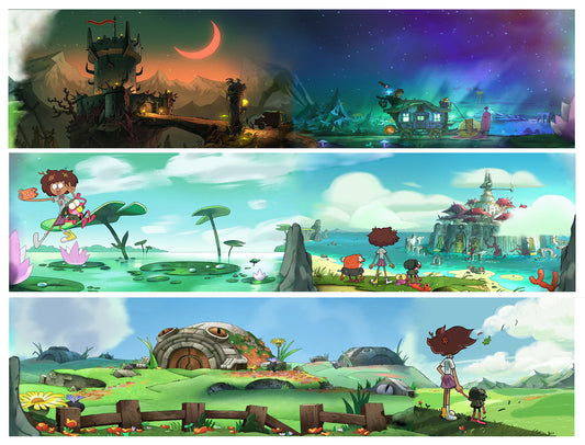 Paisajes de anfibios Anne y Sprig Tiras de imágenes comestibles para decoración de tartas ABPID56473