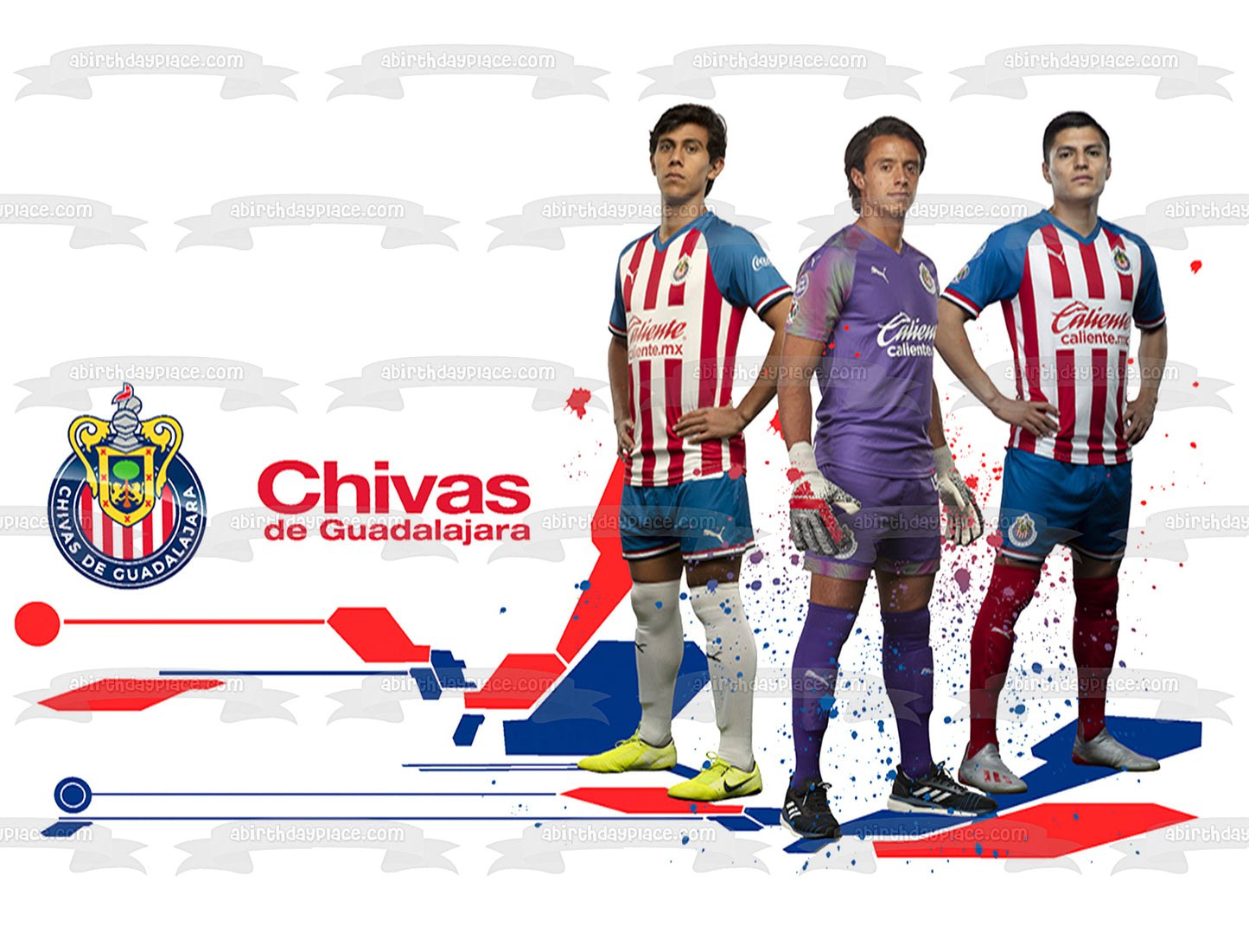 Chivas De Guadalajara Rebano Sagrado Edible Cake Topper Image ABPID56732